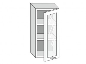 19.40.3 Шкаф настенный (h=913) на 400мм с 1-ой стекл. дверцей в Кушве - kushva.magazinmebel.ru | фото