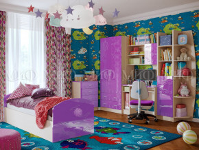 Детская комната Юниор-2 Фиолетовый металлик в Кушве - kushva.magazinmebel.ru | фото