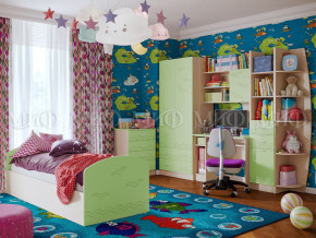 Детская комната Юниор-2 Салатовый в Кушве - kushva.magazinmebel.ru | фото