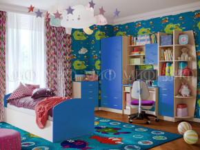 Детская комната Юниор-2 Синий в Кушве - kushva.magazinmebel.ru | фото - изображение 1