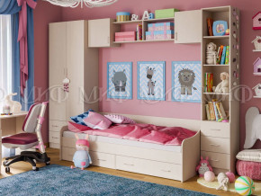 Детская комната Вега 1 Дуб беленый в Кушве - kushva.magazinmebel.ru | фото