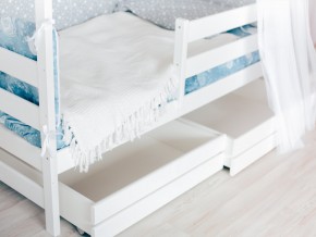 Детская кровать Домик Эко с ящиками белый в Кушве - kushva.magazinmebel.ru | фото - изображение 3