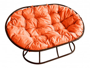 Диван Мамасан без ротанга оранжевая подушка в Кушве - kushva.magazinmebel.ru | фото - изображение 1