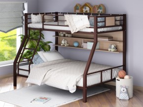 Двухъярусная кровать Гранада-1П коричневый в Кушве - kushva.magazinmebel.ru | фото