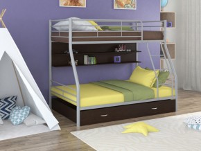 Двухъярусная кровать Гранада 2 ПЯ Серая в Кушве - kushva.magazinmebel.ru | фото - изображение 1