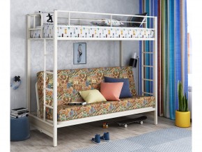 Двухъярусная кровать с диваном Мадлен Слоновая кость-марки в Кушве - kushva.magazinmebel.ru | фото - изображение 1