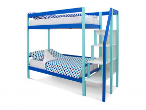 Двухъярусная кровать Svogen мятно-синий в Кушве - kushva.magazinmebel.ru | фото