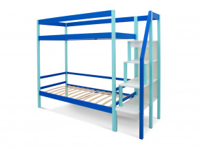 Двухъярусная кровать Svogen мятно-синий в Кушве - kushva.magazinmebel.ru | фото - изображение 2
