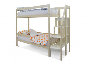 Двухъярусная кровать Svogen с бортиком бежевый в Кушве - kushva.magazinmebel.ru | фото