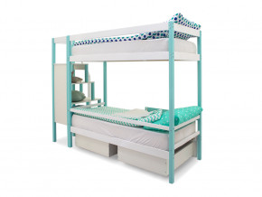 Двухъярусная кровать Svogen с ящиками мятно-белый в Кушве - kushva.magazinmebel.ru | фото - изображение 5