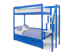 Двухъярусная кровать Svogen с ящиками синий в Кушве - kushva.magazinmebel.ru | фото