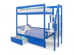 Двухъярусная кровать Svogen с ящиками синий в Кушве - kushva.magazinmebel.ru | фото - изображение 2