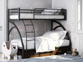Двухъярусная кровать Виньола-2 Я черный в Кушве - kushva.magazinmebel.ru | фото - изображение 1