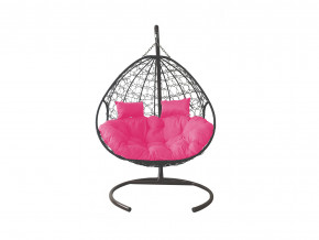 Кокон Для двоих с ротангом розовая подушка в Кушве - kushva.magazinmebel.ru | фото
