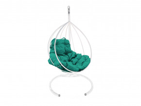 Кокон Капля без ротанга зелёная подушка в Кушве - kushva.magazinmebel.ru | фото - изображение 1