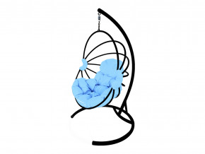 Кокон Веер без ротанга голубая подушка в Кушве - kushva.magazinmebel.ru | фото - изображение 1