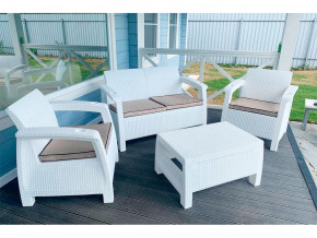 Комплект уличной мебели Yalta Terrace Set белый в Кушве - kushva.magazinmebel.ru | фото