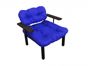 Кресло Дачное синяя подушка в Кушве - kushva.magazinmebel.ru | фото