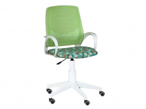 Кресло компьютерное Ирис white kids стандарт зеленый-Т-58 в Кушве - kushva.magazinmebel.ru | фото - изображение 1