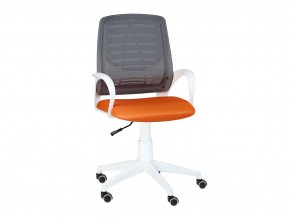 Кресло оператора Ирис white стандарт черный/оранжевый в Кушве - kushva.magazinmebel.ru | фото - изображение 1