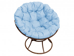 Кресло Папасан без ротанга голубая подушка в Кушве - kushva.magazinmebel.ru | фото