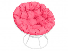 Кресло Папасан без ротанга розовая подушка в Кушве - kushva.magazinmebel.ru | фото