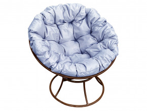 Кресло Папасан без ротанга серая подушка в Кушве - kushva.magazinmebel.ru | фото - изображение 1