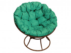 Кресло Папасан без ротанга зелёная подушка в Кушве - kushva.magazinmebel.ru | фото