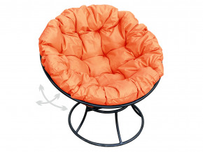 Кресло Папасан пружинка без ротанга оранжевая подушка в Кушве - kushva.magazinmebel.ru | фото - изображение 1