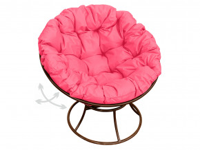 Кресло Папасан пружинка без ротанга розовая подушка в Кушве - kushva.magazinmebel.ru | фото