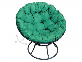Кресло Папасан пружинка без ротанга зелёная подушка в Кушве - kushva.magazinmebel.ru | фото - изображение 1