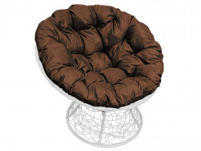 Кресло Папасан с ротангом коричневая подушка в Кушве - kushva.magazinmebel.ru | фото