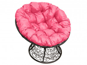 Кресло Папасан с ротангом розовая подушка в Кушве - kushva.magazinmebel.ru | фото - изображение 1