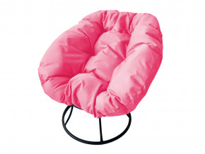 Кресло Пончик без ротанга розовая подушка в Кушве - kushva.magazinmebel.ru | фото