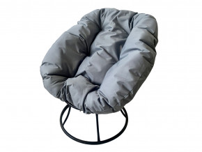 Кресло Пончик без ротанга серая подушка в Кушве - kushva.magazinmebel.ru | фото - изображение 1