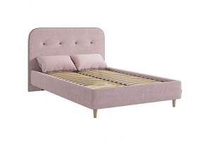Кровать 1200 Лео велюр нежно-розовый в Кушве - kushva.magazinmebel.ru | фото - изображение 3