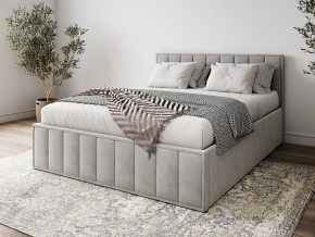 Кровать 1400 Лана серый велюр в Кушве - kushva.magazinmebel.ru | фото