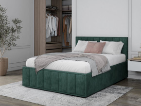 Кровать 1400 Лана зеленый велюр в Кушве - kushva.magazinmebel.ru | фото