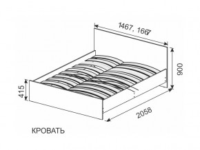 Кровать 1600х2000 ортопедическое основание в Кушве - kushva.magazinmebel.ru | фото