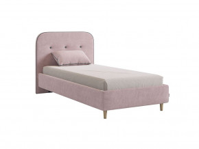 Кровать 900 Лео велюр нежно-розовый в Кушве - kushva.magazinmebel.ru | фото - изображение 1