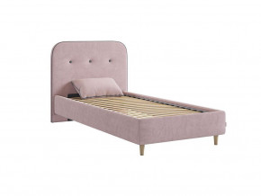 Кровать 900 Лео велюр нежно-розовый в Кушве - kushva.magazinmebel.ru | фото - изображение 3