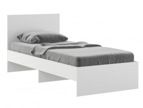 Кровать 900 Осло модуль М11 с настилом Лайт Белый в Кушве - kushva.magazinmebel.ru | фото - изображение 1