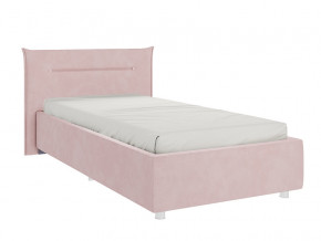Кровать Альба 900 велюр нежно-розовый в Кушве - kushva.magazinmebel.ru | фото - изображение 1