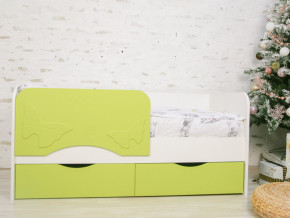 Кровать Бабочка белый/салатовый софт в Кушве - kushva.magazinmebel.ru | фото