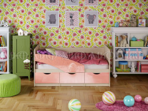 Кровать Бабочки 1600 Розовый металлик в Кушве - kushva.magazinmebel.ru | фото