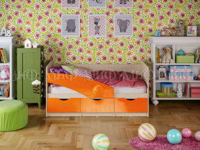 Кровать Бабочки 1800 Оранжевый металлик в Кушве - kushva.magazinmebel.ru | фото - изображение 1