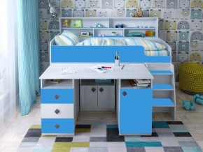 Кровать чердак Малыш-5 винтерберг-голубой в Кушве - kushva.magazinmebel.ru | фото - изображение 1