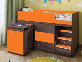 Кровать чердак Малыш 70х160 бодега-оранжевый в Кушве - kushva.magazinmebel.ru | фото