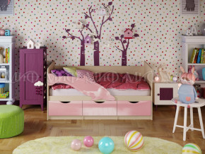 Кровать Дельфин-1 1600 Розовый металлик в Кушве - kushva.magazinmebel.ru | фото