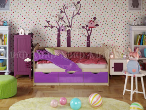 Кровать Дельфин-1 1800 Фиолетовый металлик в Кушве - kushva.magazinmebel.ru | фото